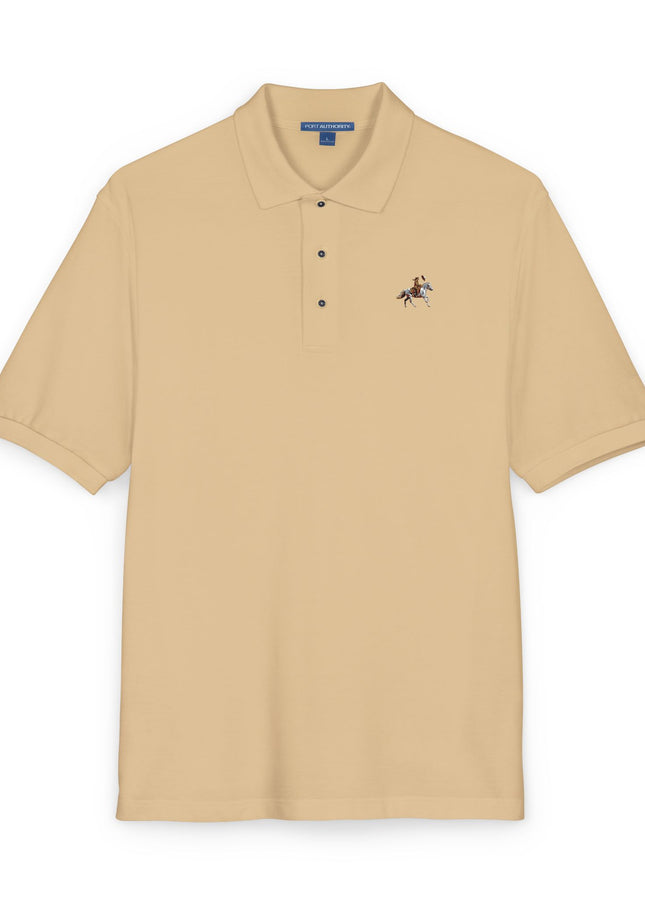 Embroidered Polo Shirt — Classic Rider Crest
