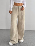 Retro wide-leg corduroy pants, luxury edition.
