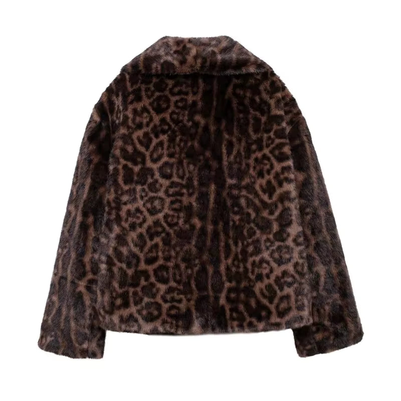 Luxurious plush faux fur jacket